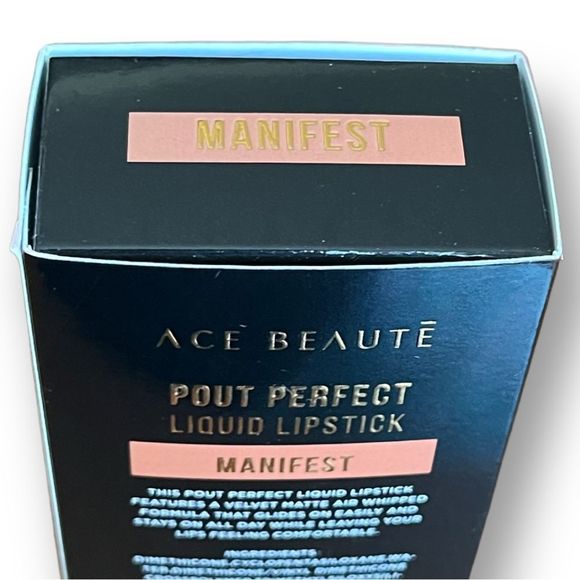 🆕 2/$20💖 Ace Beaute : Pout Perfect Liquid Lipstick - Manifest - Picture 11 of 11